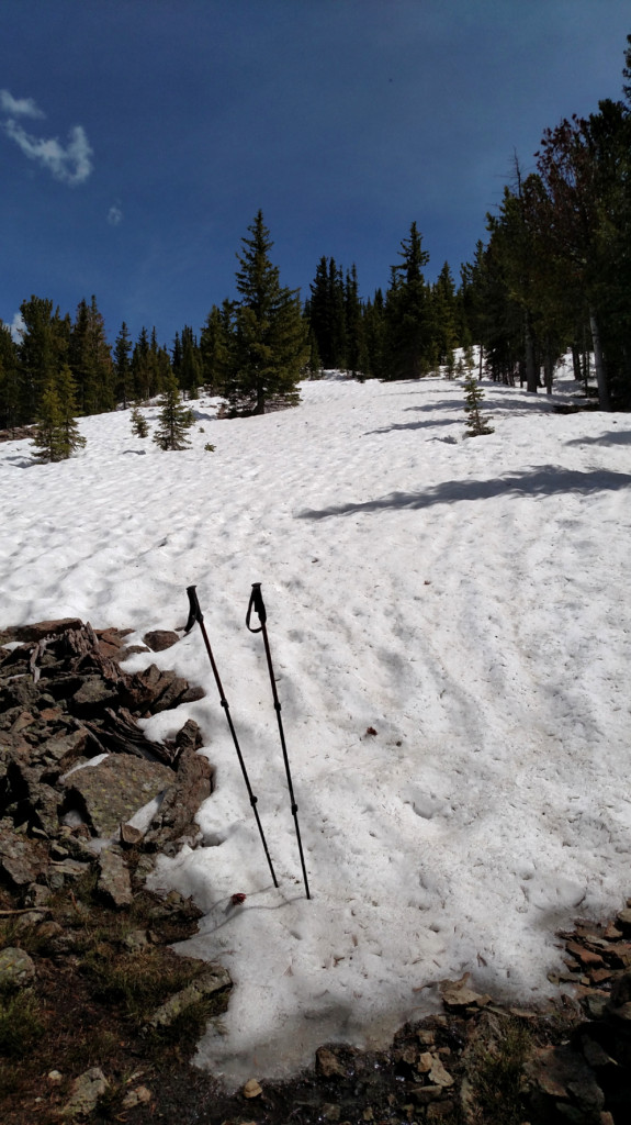 There was still some snow along the ridge but it was easy to avoid.