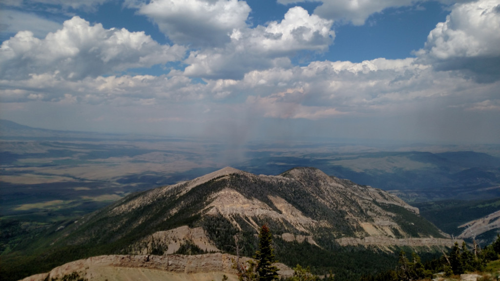 Smoke could be seen to the North.