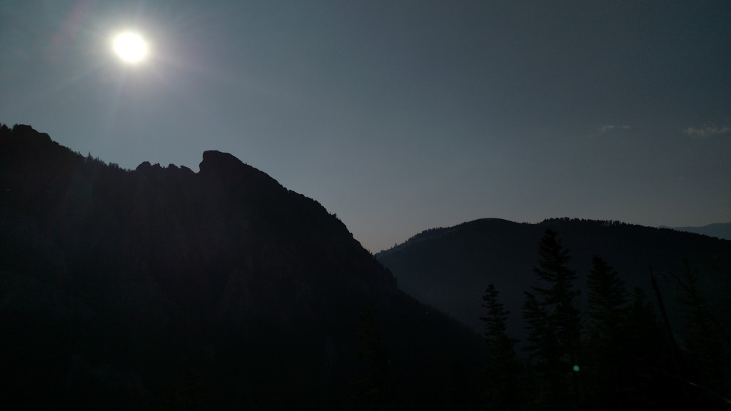 Frog Rock silhouette.