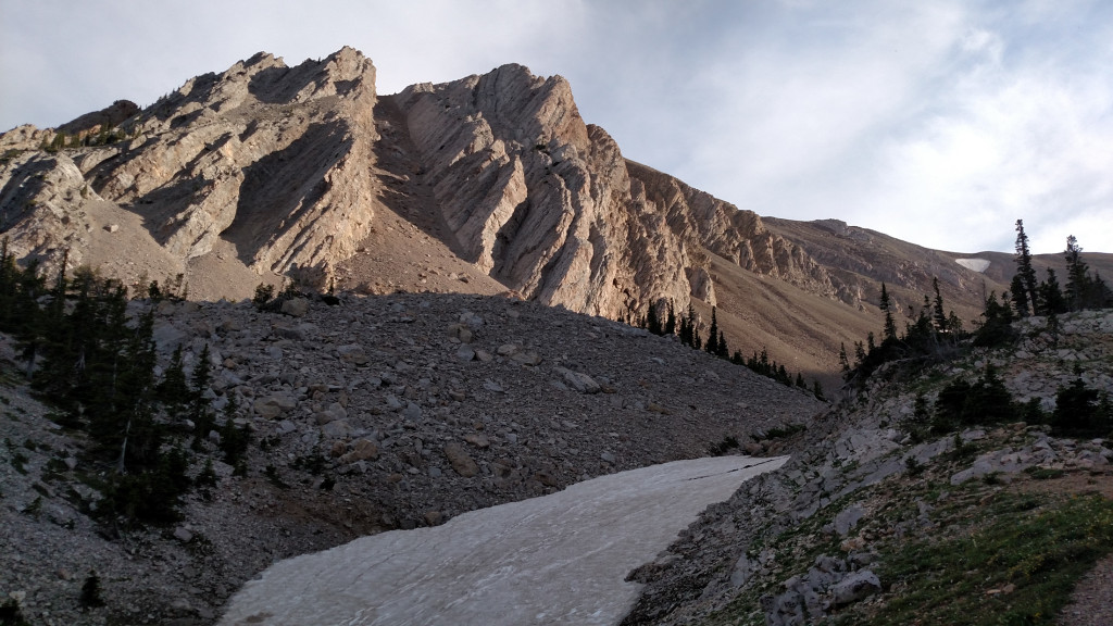 Heading up the drainage.