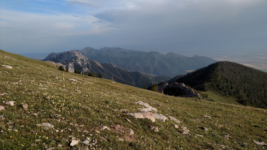 Looking south from the pass.