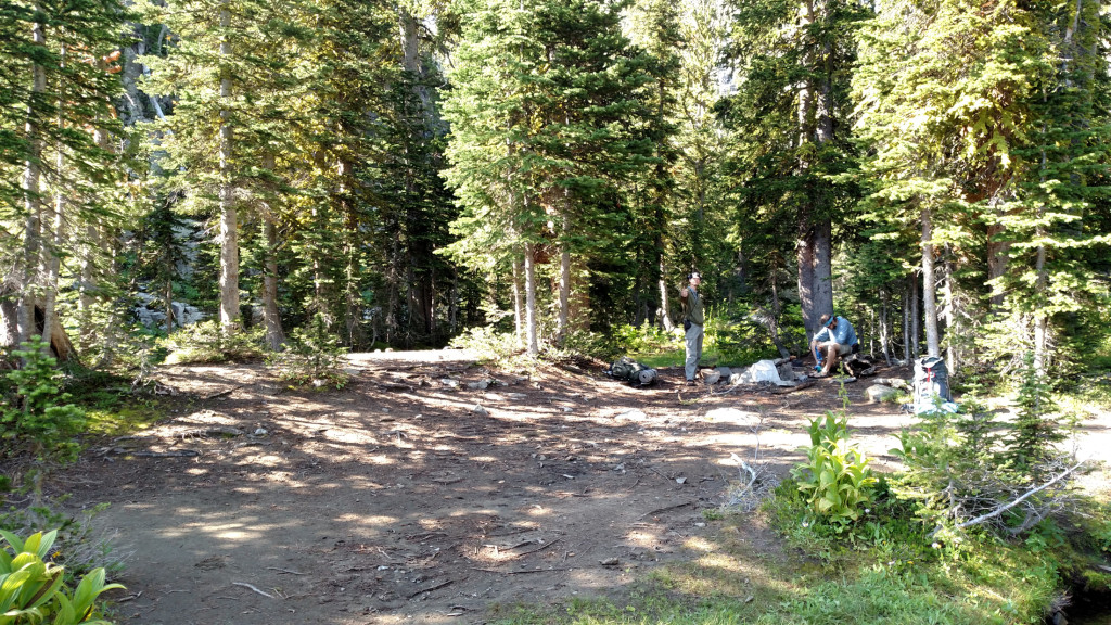 The campsite.