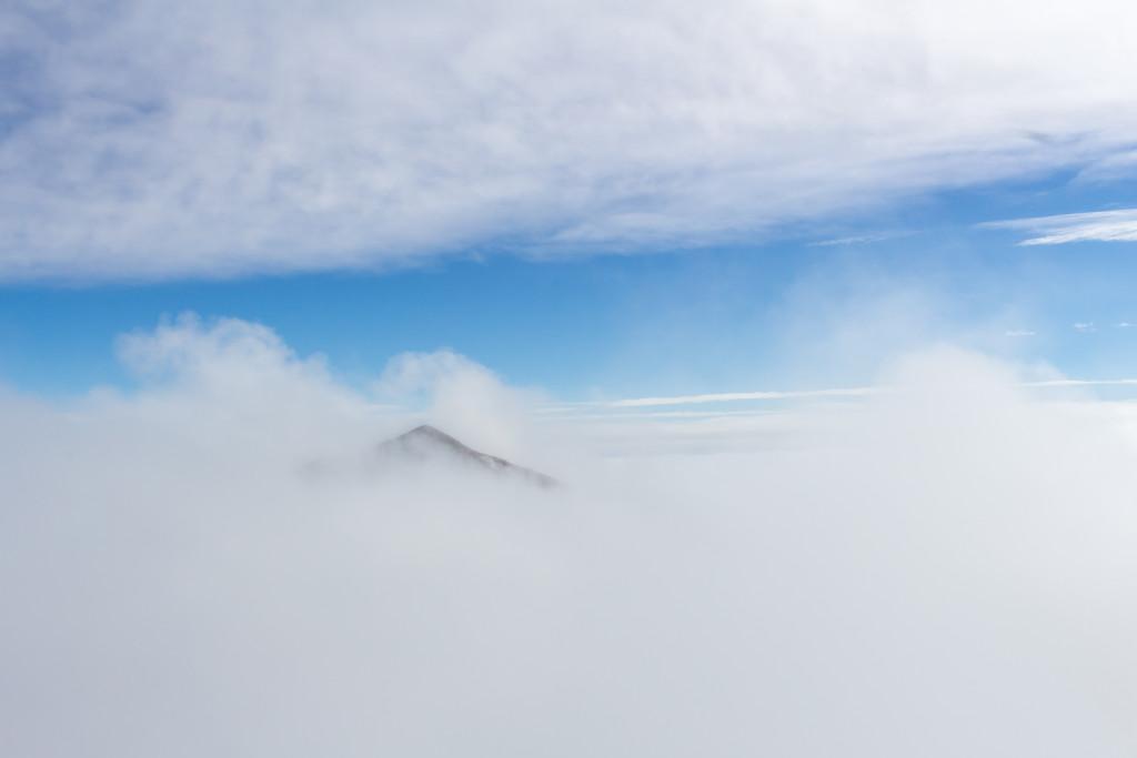 View of Sacajawea from the summit of Pomp.