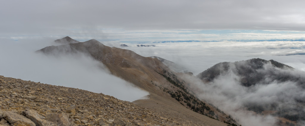 Looking south from the summit of Hardscrabble.