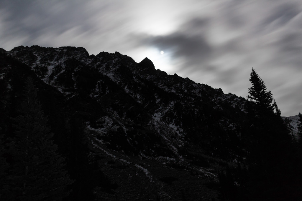 It was incredible to witness the full moon rise above the ridge.