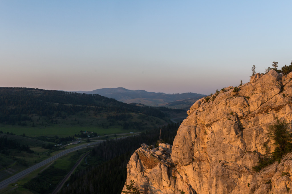 Looking south from the overlook.