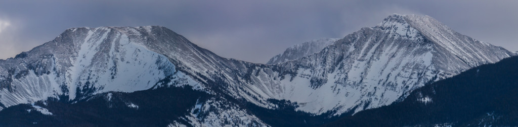 Close up of the Tabletop (left) and Sunlight Peak (Right).