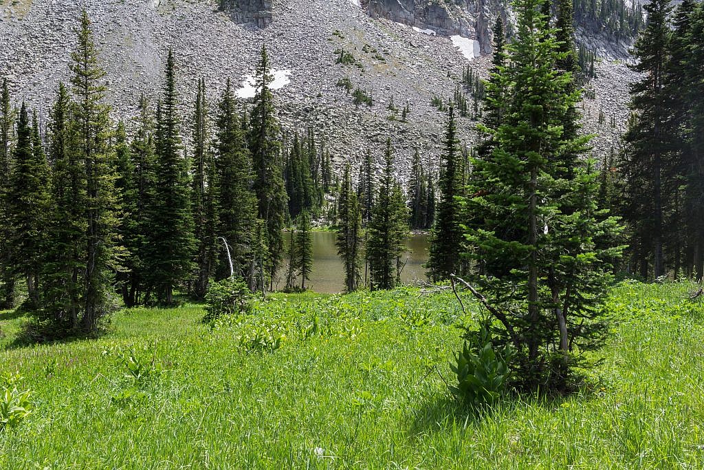 Lower Twin Lake. There appears to be some reasonable campsites in the area.