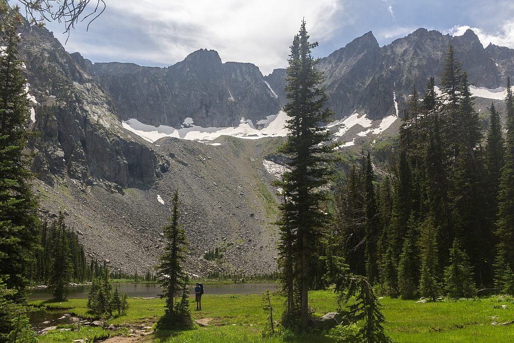 Upper Twin Lake. There’re plenty of areas to camp.