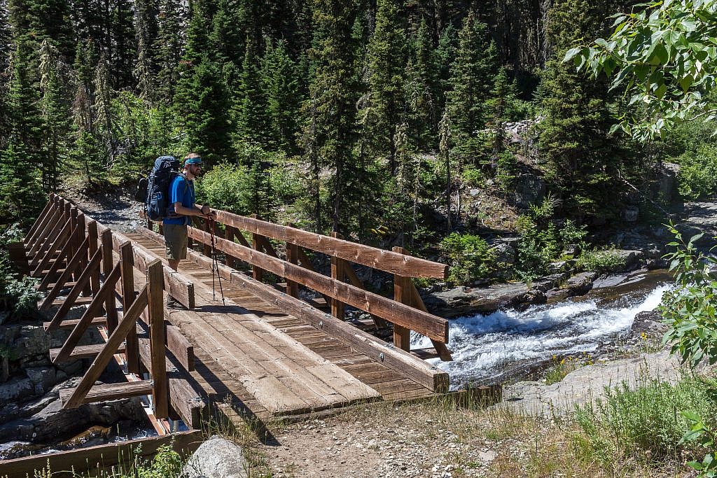 One of several creek crossing during the first stretch.