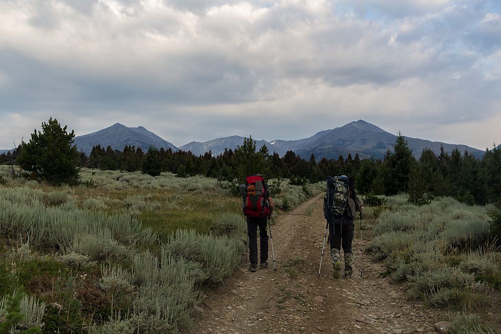 We started out hiking along the road to the trailhead. It turned out to be in pretty decent shape. There’re a few rough sections but I think most cars with decent clearance could make it.