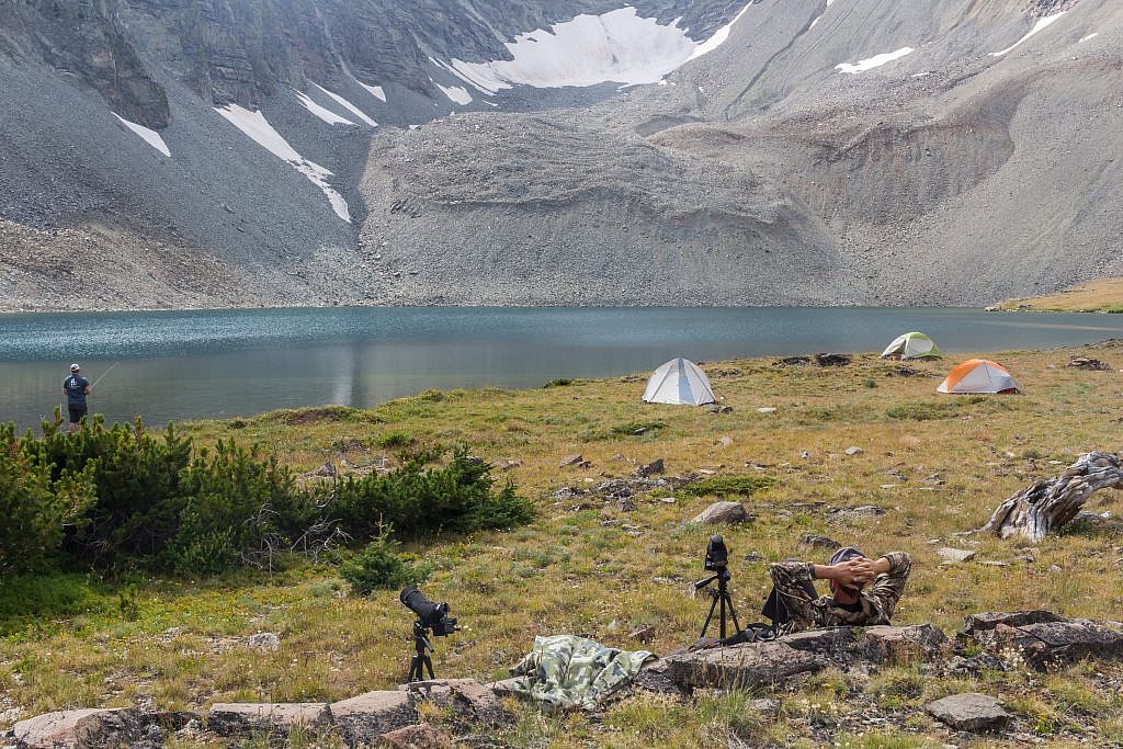 Our site. Plenty of spots to pitch a tent but not much for firewood.