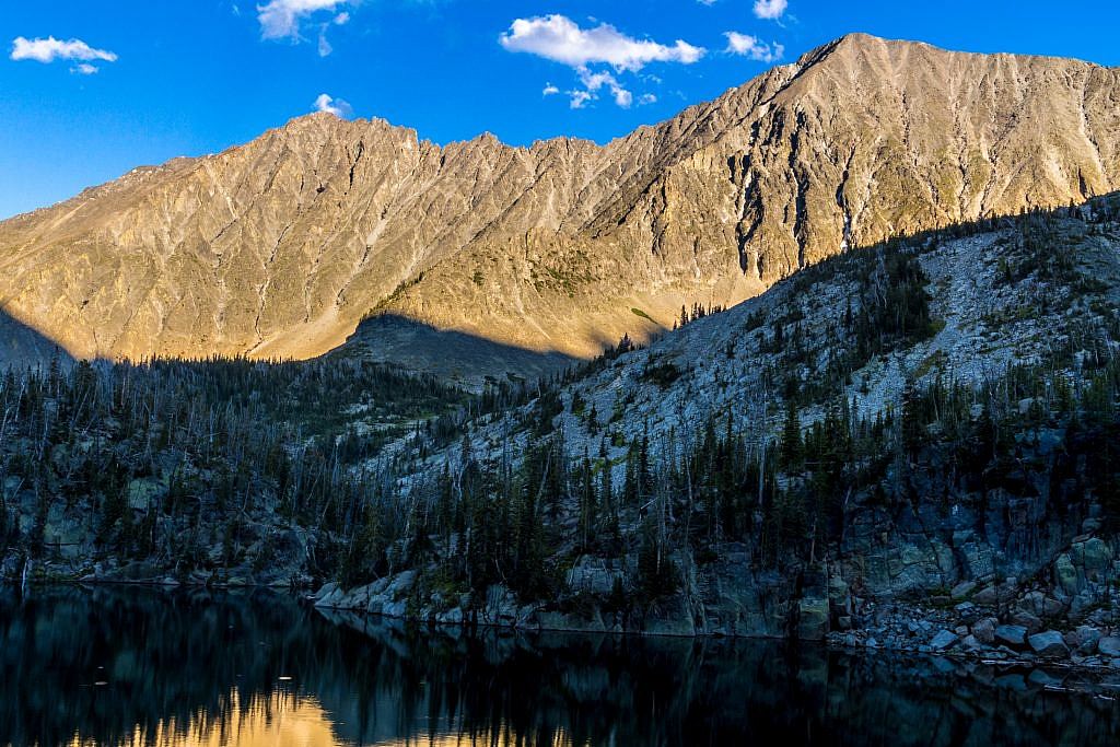 Crazy and Big Timber Peaks before sunset.