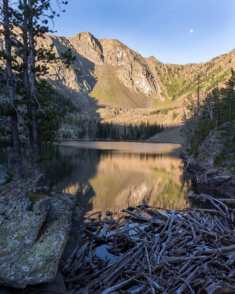 Sheep Lake with Sheep Point in the background.