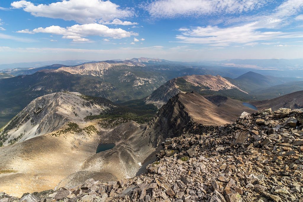 Looking north from the summit.