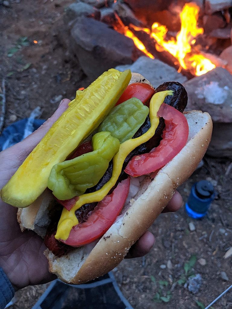 My delicious Chicago Dog.