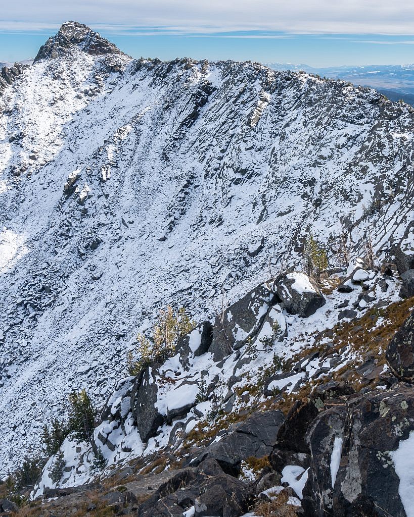 Leggats sister peak which is labeled as Leggat Mountain on some maps. It may be possible to follow the ridge over to it summit.