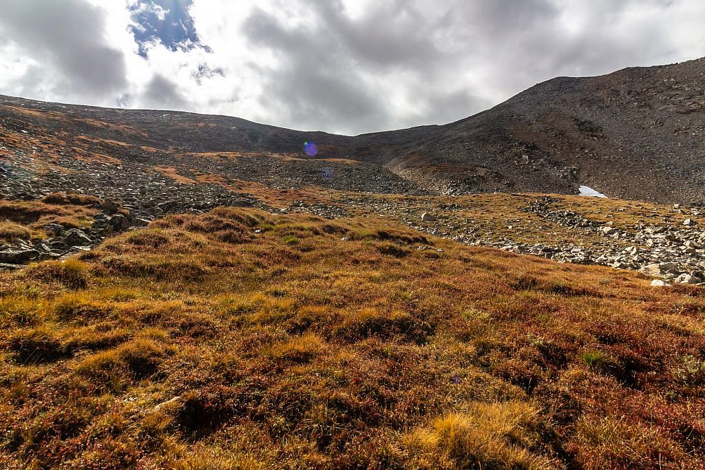 The final ascent up Haggin.