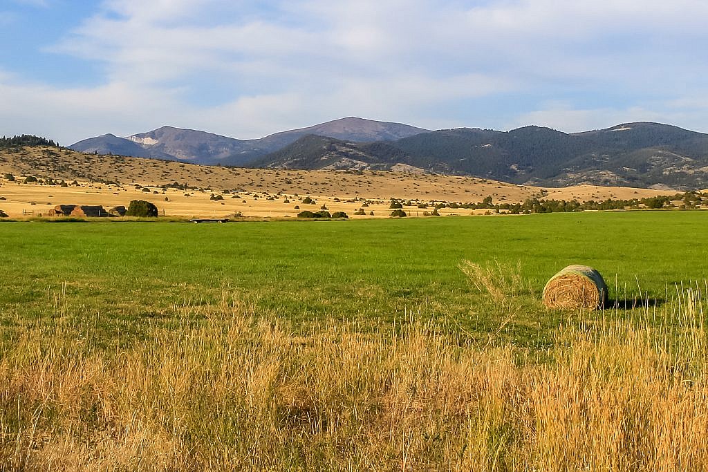 Shot of Elkhorn Peak (left) and Crow Peak (right).