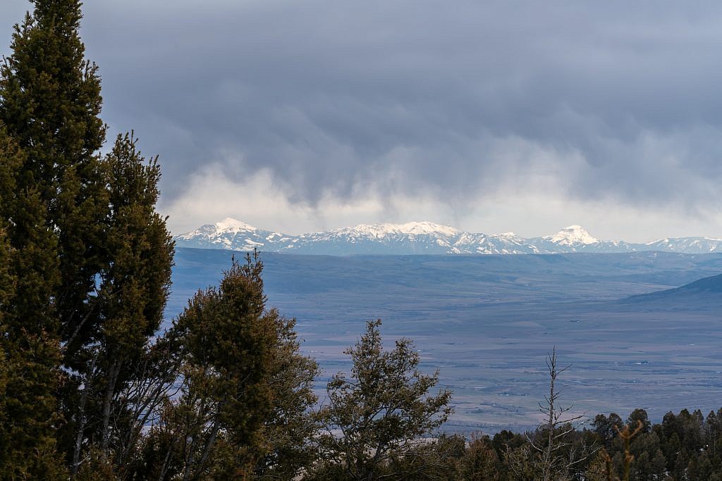 Madison Range. Sphinx Mountain on the right and possibly Lone Peak on the left.