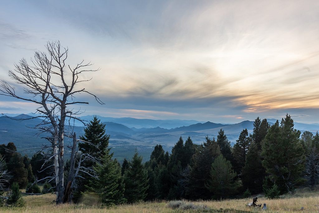 View from my campsite overlooking the Humbug Spires Wilderness Study Area.