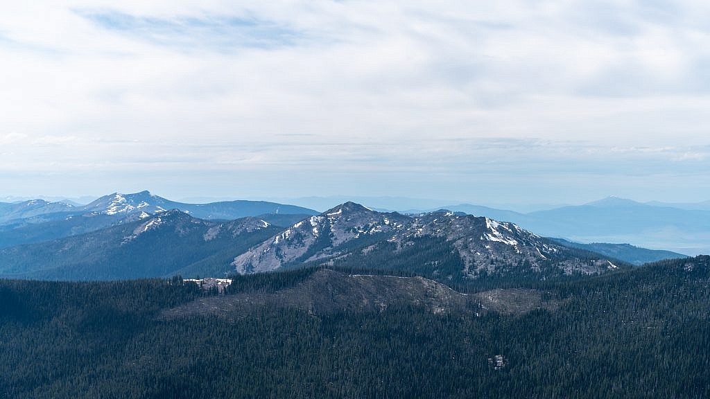 Looking northwest along the rest of Reservation Divide.