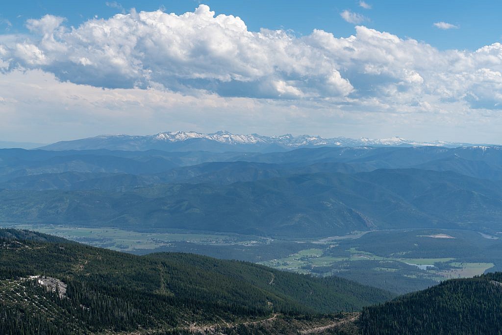 Looking south towards the Bitteroots.