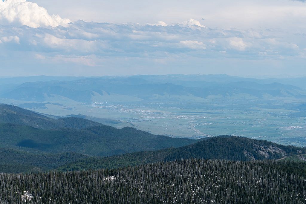 Looking southeast towards Missoula.