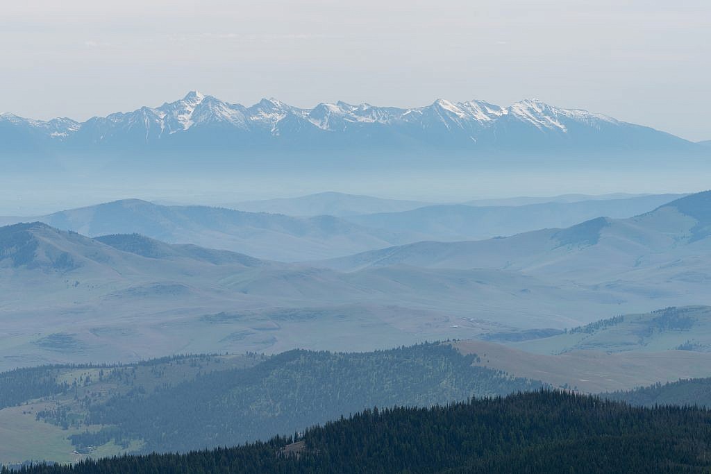 Looking east towards the Mission Range.