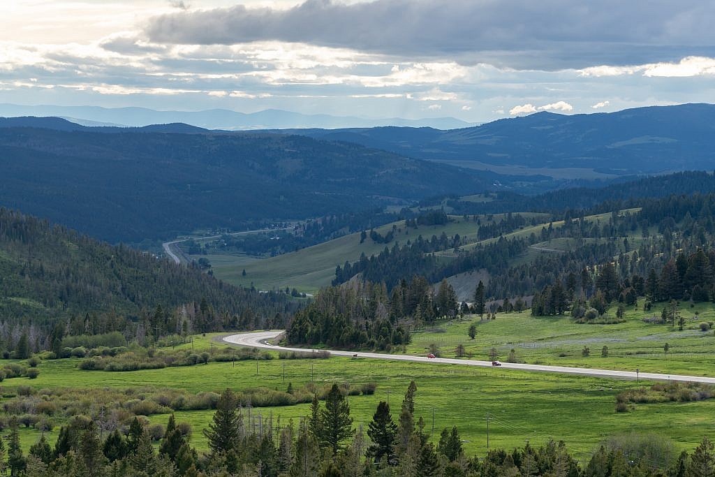 Looking west from the top of MacDonald Pass.