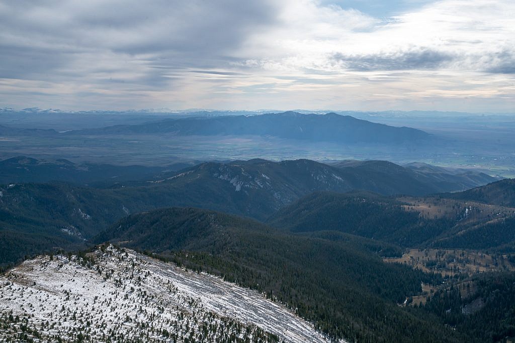 Looking west from the summit towards the Ruby Mountains. I summited their highpoint, Ruby Peak, earlier in the summer.