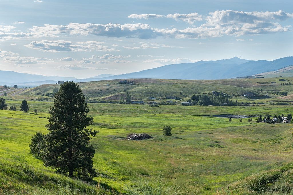 Ch-paa-qn Peak as seen from the Missoula area near I-90.