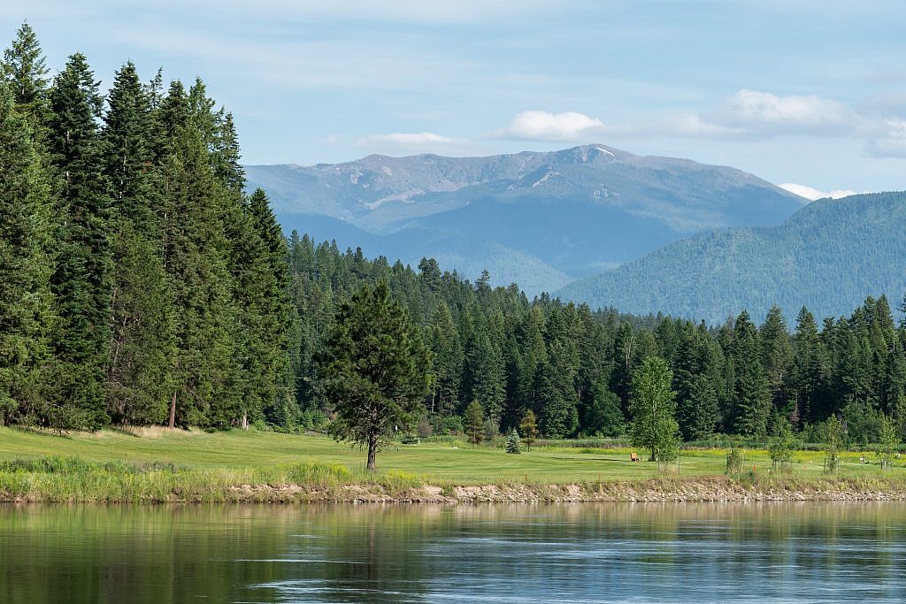 Cherry Peak forms a beautiful backdrop to the Clark Fork River near Thompson Falls.