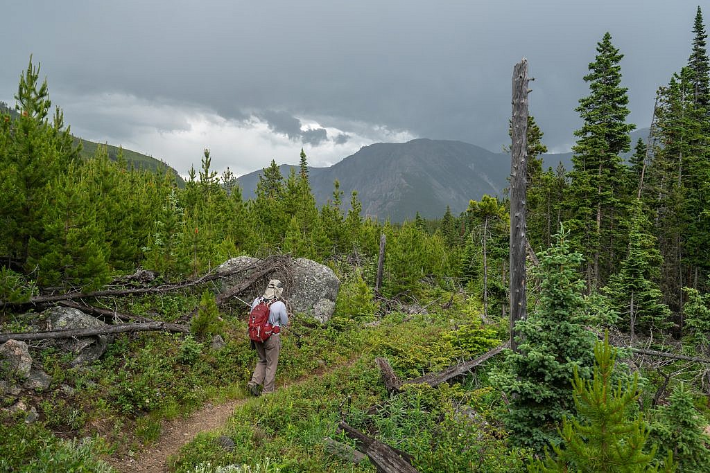 Getting close to the trailhead. The storm had passed by this point.