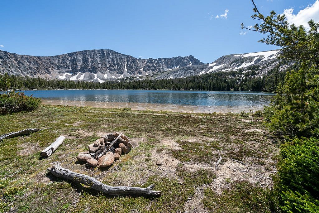 The sandy beaches of Barb Lake.