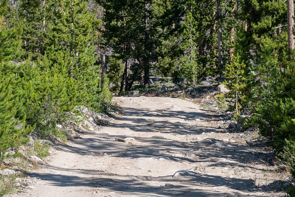 This is about the worst the road gets before the start of the unimproved road. It’s mainly compacted dirt with rocks poking out so as long as you can avoid the rocks it’s really not too bad.